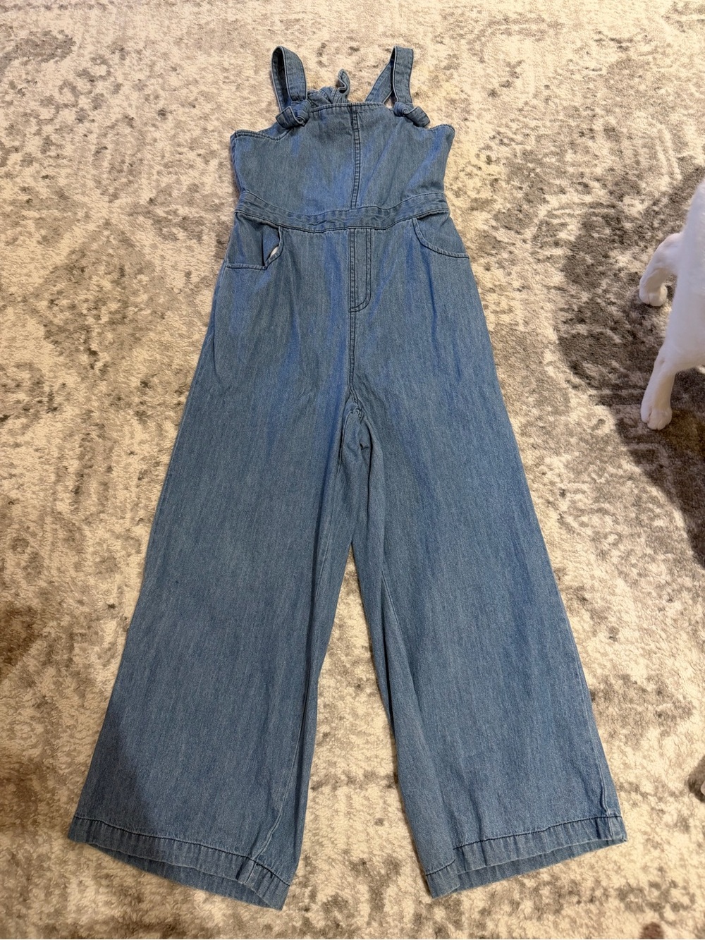 Cat & Jack Blue Chambray Kids One-Piece Jumpsuit